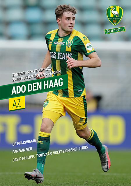 AZ Programma 25-okt-2020 ADO Den Haag uit